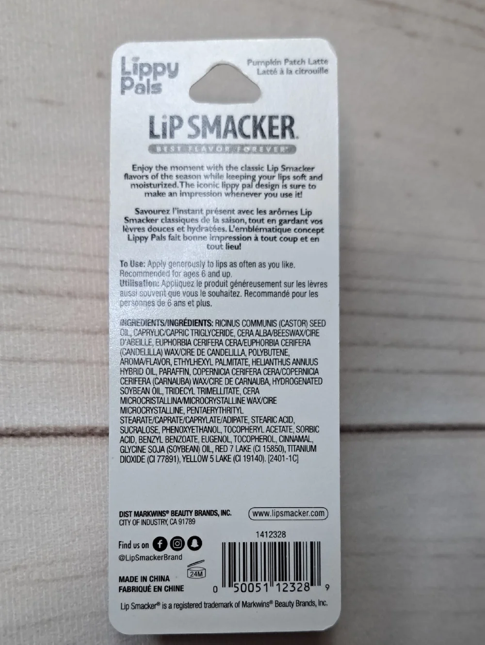 Lip Smacker Pumpkin Patch Latte Lip Balm - Orange & Green
